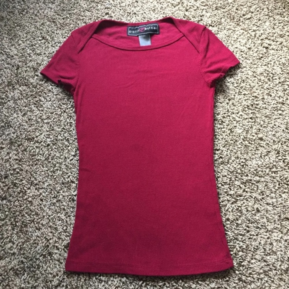 Red Fitted Top